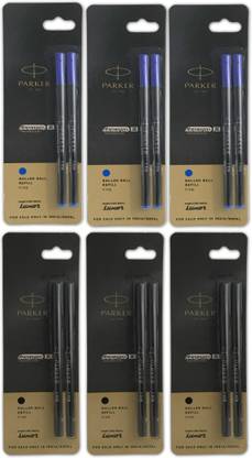 PARKER Navigator Technology X Refill Blue 6 and Black 6 Use Only Beta and Folio Roller Pen Refill