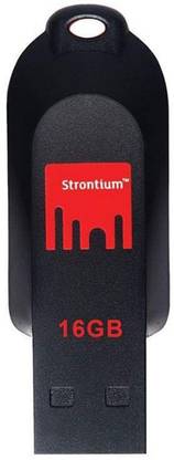 Strontium POLLEX FLASH DRIVE 16 GB Pen Drive Compatible with Laptop, Audio Player, Desktop Computer USB 2.0 Plastic Case