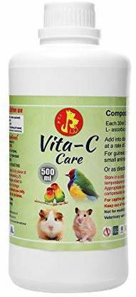 Pet Care International (PCI) Vita-C Drop || Provide Essential Vitamin C || Healthy Bird, Guinea Pig, Guinea Pig, Hamster, Hedgehog, Sugar Glider etc Healthcare || 500ml Pet Health Supplements