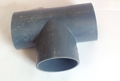 Hardware PVC TEE 50 MM (4 PCS) LightGray Colour Pasting 3-Way Tee Pipe Joint