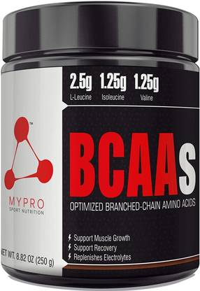 Mypro Sport Nutrition Premium BCAA’s with 5G of Pure Proven 2:1:1 Ratio Muscle Recovery Muscle Protein BCAA