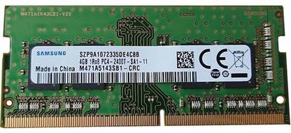 Samsung M471A5143SB1-CRC DDR4 4 GB (Single Channel) Laptop (PC4-2400T 1RX8)