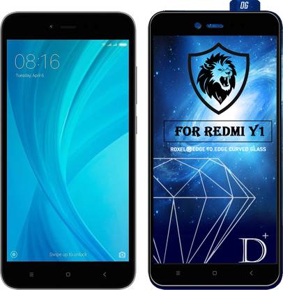 Roxel Edge To Edge Tempered Glass for Mi Redmi Y1