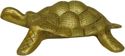 vinayakmoorti Tourtle Statue Made By Well Polished Brass Material Best Of Home Office Vastu Decorative Showpiece  -  4 cm