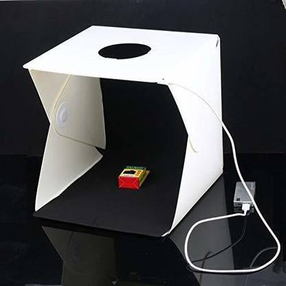 Hiffin HF Photo Bag 30cm Medium Size Portable Folding with 1 led Strips lightbox Photography Photo Studio Softbox Lighting Kit Light Box for Phone Digital Camera Square Softbox