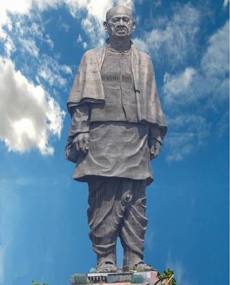 ANSHUL INTERNET 45.72 cm STATUE OF UNITY 3 Self Adhesive Sticker