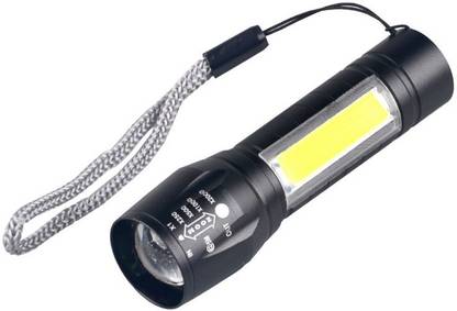 NSV LED Flashlight with COB Light Mini Waterproof Portable LED XPE COB Flashlight USB Rechargeable 3 Modes Pen Clip Light Flashlight with Hanging Rope Torch