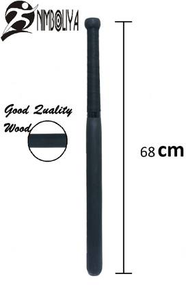 NIMBOLIYA All Black p/w 36 Inch Willow Baseball  Bat For 15+ Yrs