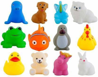 DsentSports baChu chu Bath toys Multi-color 12 pcs Bath Toy Bath Toy (Multicolor) Bath Toy