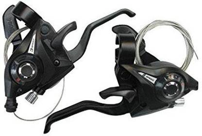 RESHNE 2Pcs/Pair MTB Bicycle Break Gear Shifter Brake 3 X 7 21 Speed Mountain Bike Bicycle Brake Disk