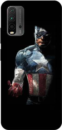 UMPRINT Back Cover for Redmi 9 Power Batman, Joker, Printed Back Cover