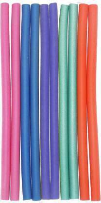 Kriti Soft Stick Self Holding Roller Women And Girls Pack Of 10 Hair Curler (Blue) Hair Curler