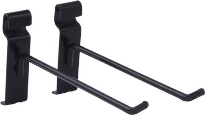 A R Fashion Wall Wire Grid Panel Hooks Display Hook (8 Inches 25 Pcs Black) Hook 25