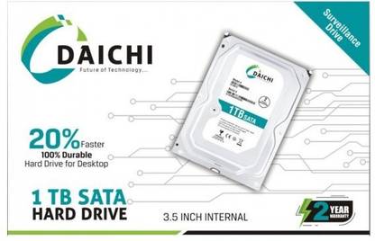 DAICHI 3rd 1 TB Desktop Green SATA Internal Hard Disk Drive (HDD) (1TB SATA DESKTOP Pullout Hard Disk)