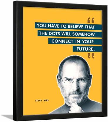 Steve Jobs Framed Poster - motivational quotes frames - poster with frame - Steve Jobs Quotes Frames – Quotes wall frames Paper Print