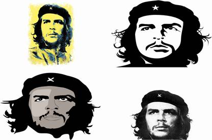 Che Guevara Combo Poster Set of 4 Posters With Gloss Lamination M18 Paper Print