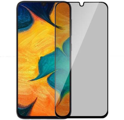 ELEF Tempered Glass Guard for SAMSUNG Galaxy A30 11D Privacy Edge to Edge Tempered Glass Anti-Spy Full Screen Covrage