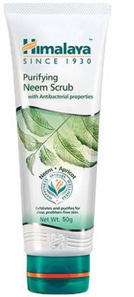 HIMALAYA Since 1930 Purifying Neem Scrub 50g Pack of 6 Scrub