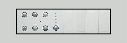 Smarteefi 5 Port Modular WiFi Smart Switch Board (4 Switch Control + 1 Fan Speed Control), Customizable with add-on modules, Compatible with Alexa (Size: 8M-Horizontal (262mmx90mmx40mm))