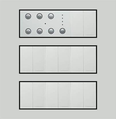 Smarteefi 5 Port Modular WiFi Smart Switch Board (4 Switch Control + 1 Fan Speed Control), Customizable with add-on modules, Compatible with Alexa (Size: 18M (220mmx226mmx40mm))