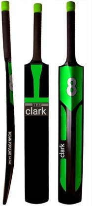 clark Black soft ball cricket bat Poplar Willow Cricket  Bat For 15+ Yrs