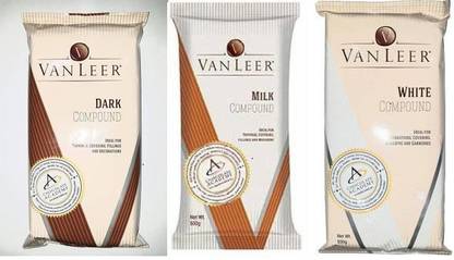 Van Leer Combo of Dark, Milk & White compound Bars-500gm Bars