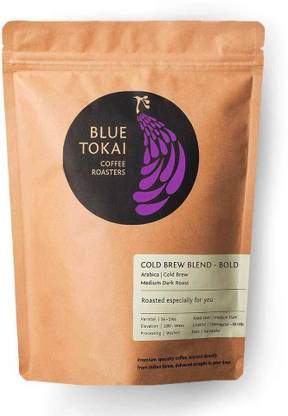 Blue Tokai Coffee Roasters Cold Brew Blend Bold (Medium Roast)-250g Cold Brew Roast & Ground Coffee