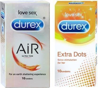 DUREX AIR AND EXTRA DOTS ORRR FULLY DOTTING Condom