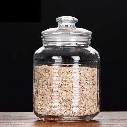 TXRAONI Glass Jar Pickle Jar Storage Container, Air Tight ( Barani Container Storage {2300-ml} )  - 2300 ml काँच अचार की बरनी