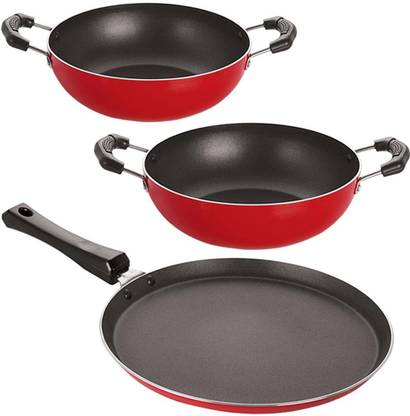 NIRLON FT13_KD10_KD11 Non-Stick Coated Cookware Set