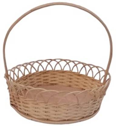 MiiArt m-bm-round-fbwh-2-medium Bamboo Flower Basket