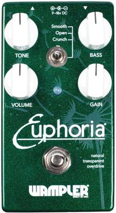 Wampler Euphoria V2 Natural Transparent Overdrive Guitar Effects Pedal Guitar Processor