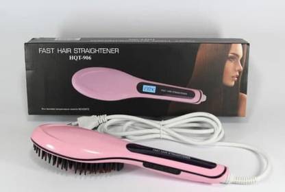 SarjuZone LCD Display Hair Straightener (Pink) Brush Comb Irons Come With LCD Display Hair Straightener (Pink) Hair Straightener Brush