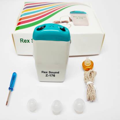 REX SOUND REX SOUND Super Power Pocket Model Wired Hearing Aids Machine With Telephone Button, Hearing Enhancer Ear Machine Sound Amplifier In The Ear Hearing Aid, Trimmer Digital Pocket Model Body Worn Hearing aid Z-176 POCKET MODEL HEARING AID Hearing Aid