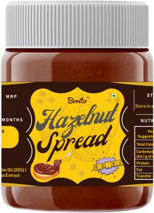 borito Hazelnut Chocolate Spread CRUNCHY (High Protein, Vegan)