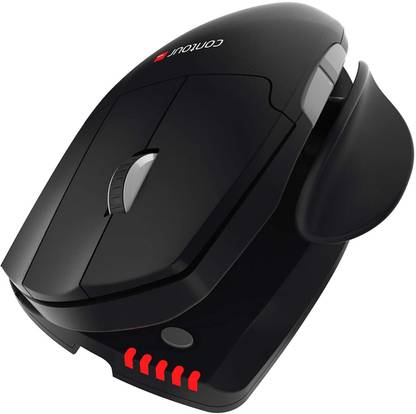 Contour Design Wireless Contour Unimouse (Black) Wireless Ambidextrous Optical  Gaming Mouse  with Bluetooth