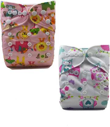 NABHASYA Cloth Diapers-NO INSERT-Amazon-Pack of 2-Free Size