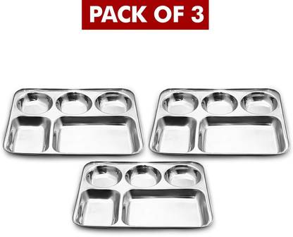 Lyticx Partition Plate pack of 2 Sectioned Plate