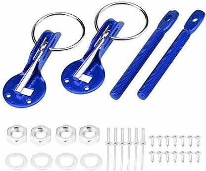 Allure Auto Sparco Universal Car Bonnet Hood Pin Lock Kit Racing Hood Kit (Blue) Tubeless Tyre Puncture Repair Kit