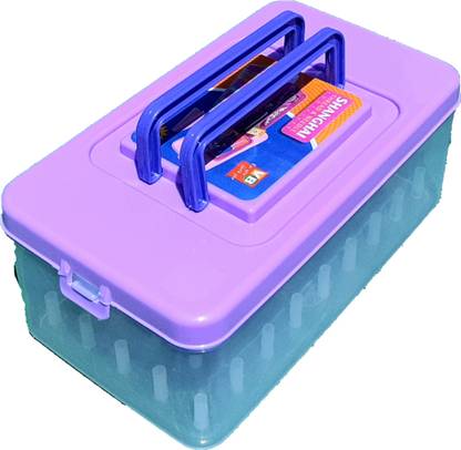 shivdooti 1 pc of 45 reels box, lthread and needle box Sewing Kit