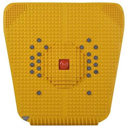 VIVAAN combo Acupressure Mat Relieve Stress Pain Acupuncture Massager (Yellow) Yellow 6 mm Accupressure Mat
