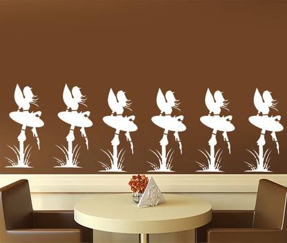 Kayra Decor for Home Wall Decoration Suitable for Room Decor and Craft (16 x 24-IN) KHSNT077 Fairy Girl Wall Design Stencils (Size: 16" X 24") Beautiful Wall Stencil