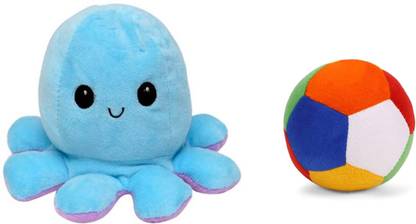 P I SOFT TOYS Combo Octopus + Ball  - 15 cm