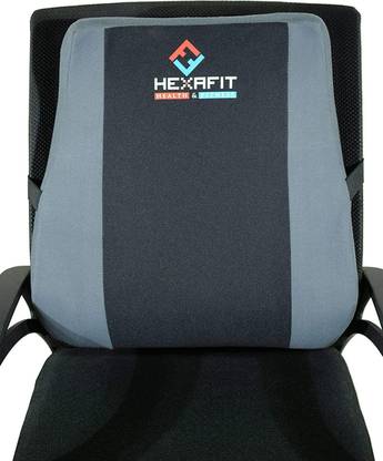 HEXAFIT PU Foam Backrest Support Orthopedic Pillow Used for Lower Back Pain and Support Back / Lumbar Support
