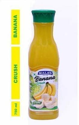 MALAS Fruit Crush Syrup for Cake, Banana ( 750ml , Pack of 1 )
