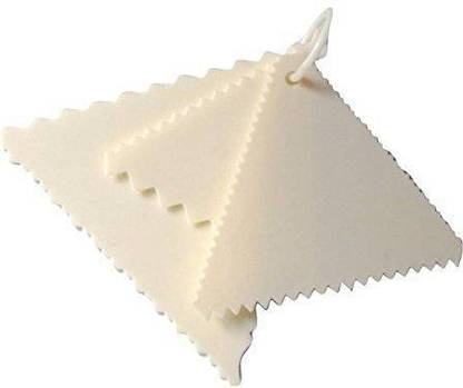 mahavir hp Triangle Cake Scraper Sawtooth Shape Fondant & Cake Decorating Tools Baking Comb