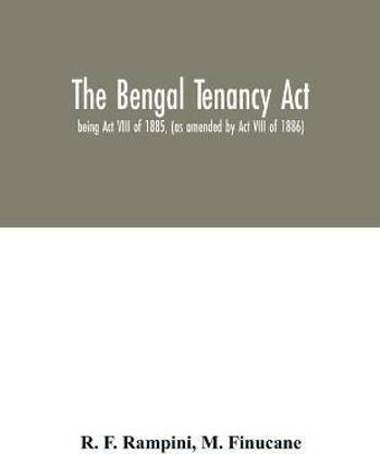 The Bengal Tenancy Act
