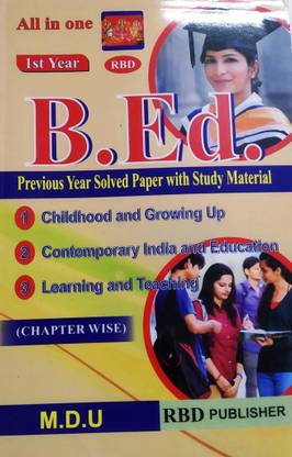 BED MDU 1st SEMESTER SOLVED QUESTION PAPERS with study material ( all subjects )Maharshi Dayanand University Rohtak Haryana  - SOLVED PAPERD FROM UP TO 2019