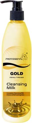 PROFESSIONAL FEEL Gold Cleansing Milk (Smooth Soft & Clean Skin) Healthy & Brightening Skin Face Wash
