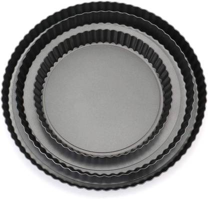 ALAMDAAR Polypropylene Kitchen & Dining Anti Slip Serving Tray, 33 x 15 cm, Black Tray